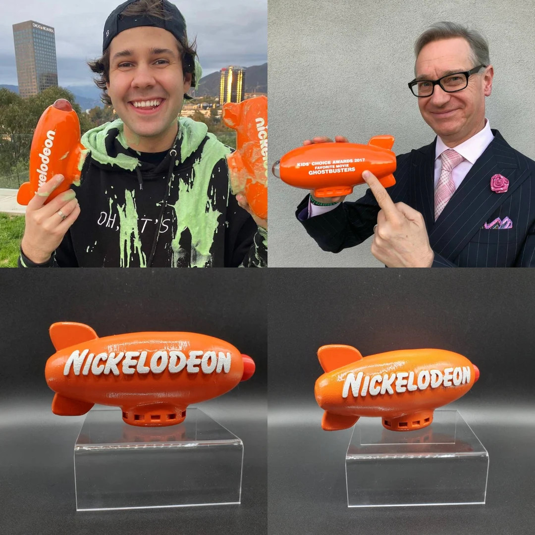 Nickelodeon Kids Choice Awards Blimp Blimp Trophy Nickelodeon Blimp Nickelodeon Party Nick Blimp ... | Etsy (US)