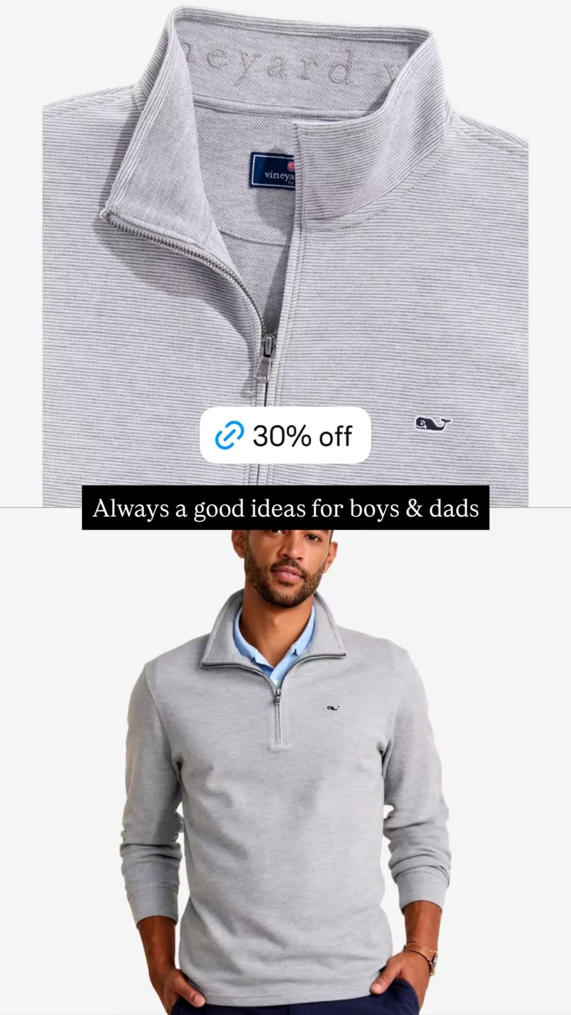 Always a good idea for boys and men 🤍
This classic quarter-zip pullover is one of those can’t-miss staples — clean, comfortable, and works for everything from casual Fridays to weekend wear. Soft fabric, great fit, and easy to layer over a tee or collared shirt.

Perfect gift for husbands, dads, brothers, college guys, or teen boys who want to look put-together without trying too hard. Bonus: it’s currently 30% off, which we love for holiday shopping.

Linking this exact style + a few similar quarter-zip pullovers that make great gifts 🤍

: men’s quarter zip, pullover sweater for men, casual men’s top, men’s gift idea, classic men’s style, holiday gift for him

#LTKSaleAlert #LTKMens #LTKGiftGuide