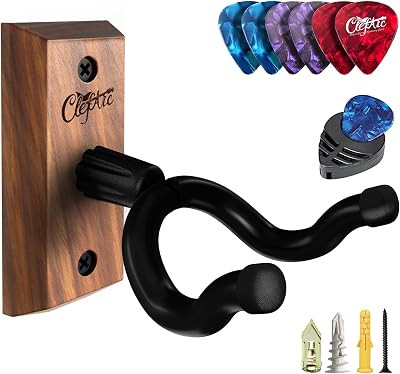 U-Shape Hardwood Guitar Wall Mount, Black Walnut | Amazon (US)