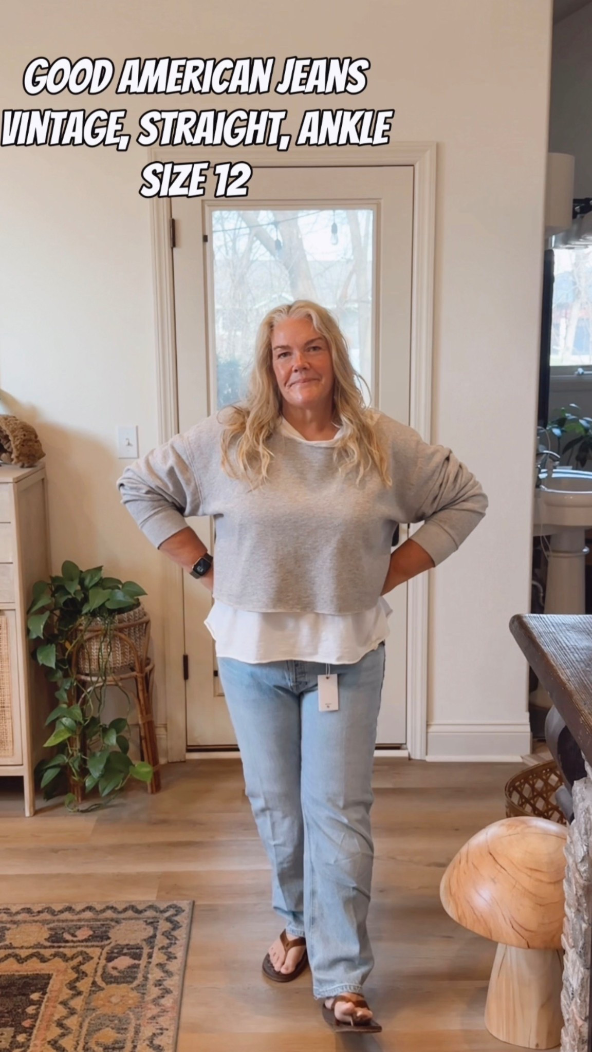 Good American Jeans for Summer!!! Perfect with flip flops!! I’m wearing a size 12 #jeans #summeroutfit 

#LTKMidsize #LTKOver40 #LTKSeasonal