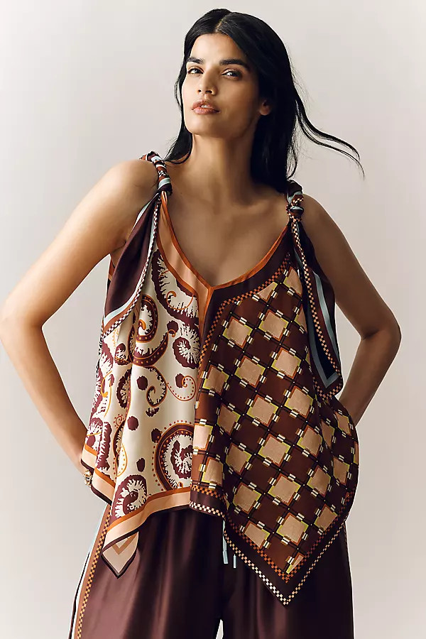 AL\u00c9MAIS Wilson Silk Scarf Top | Anthropologie (US)