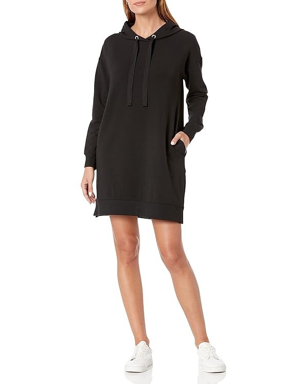 The Drop Women's Iona Long-Sleeve Hooded Mini Sweatshirt Dress | Amazon (US)