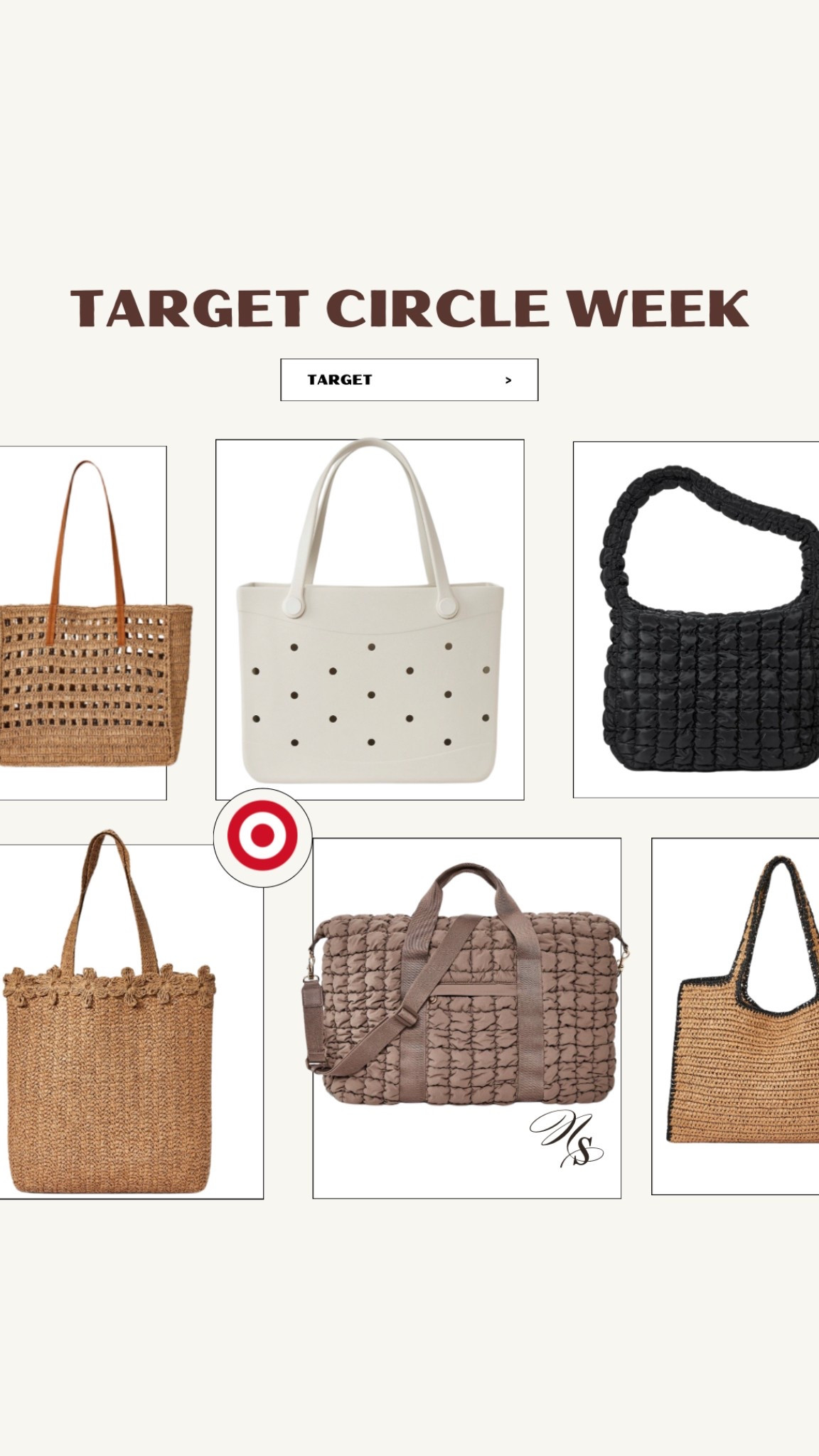 40% select bags at target for circle week!! Under $25 and perfect for summer

Pool bag 
Vacation purse 
Travel bag 


#LTKTravel #LTKItBag #LTKSeasonal