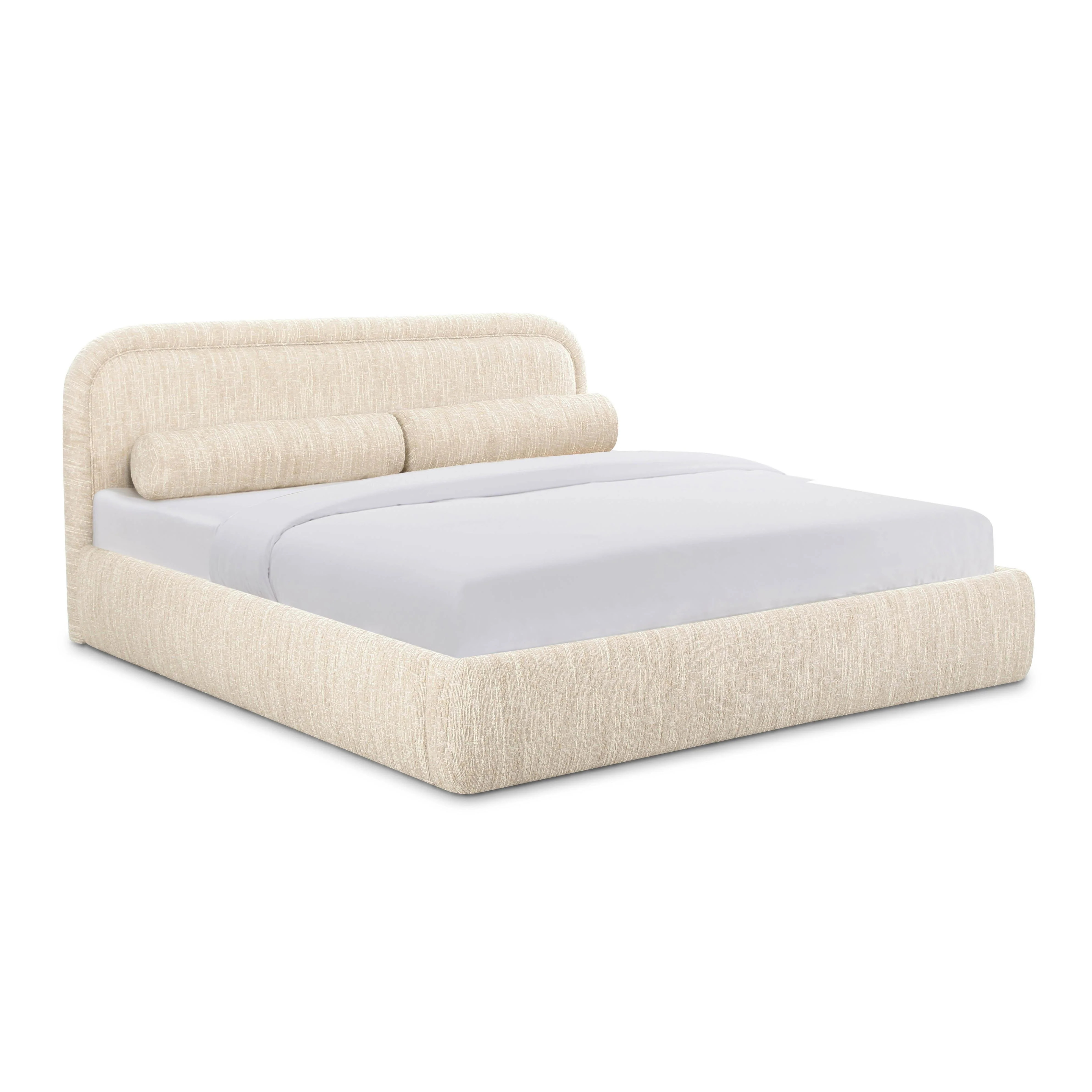 Murielle Textured Boucle Bed | TOV Furniture