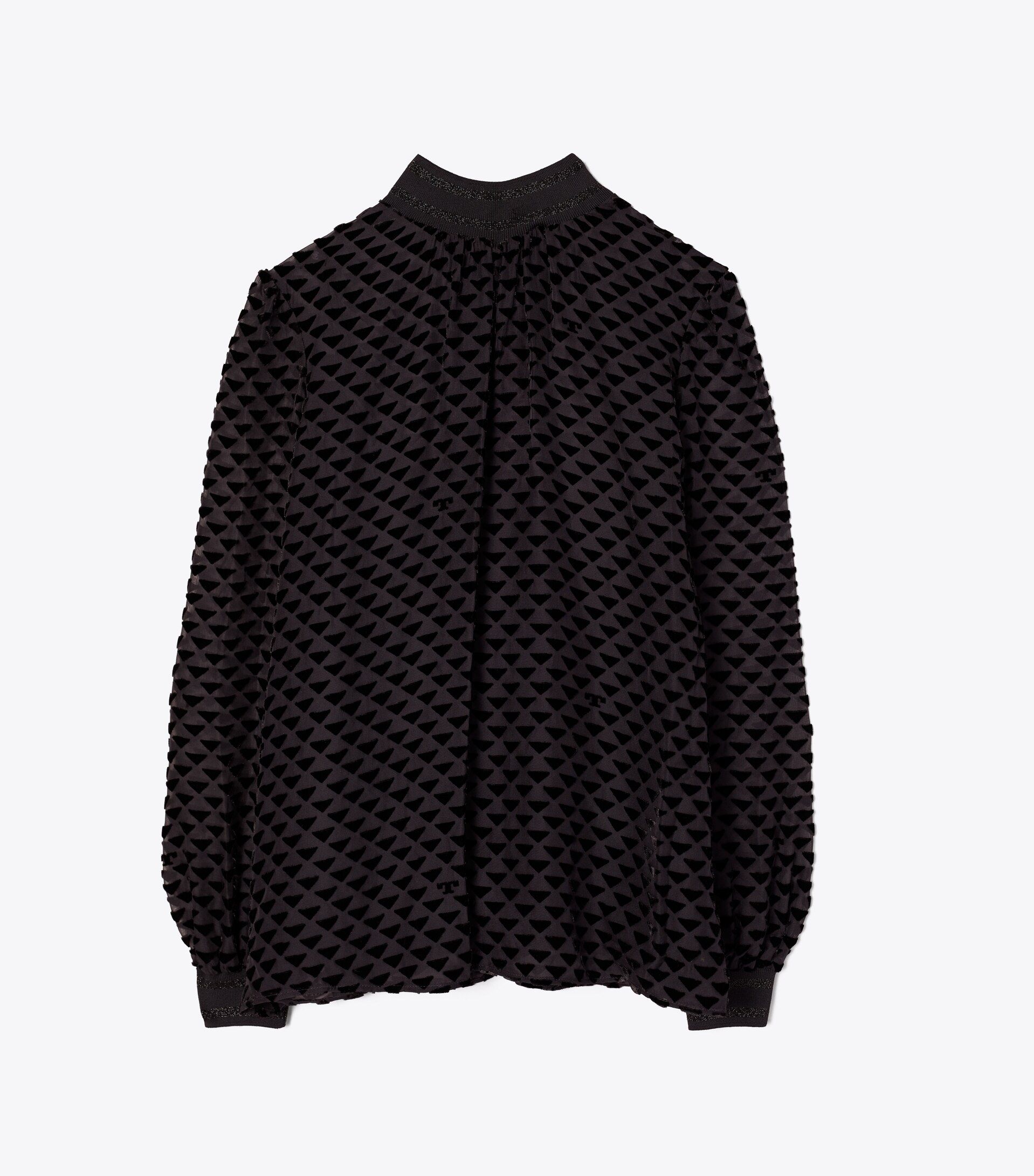 Velvet Devoré Dot Embroidered Top | Tory Burch (US)