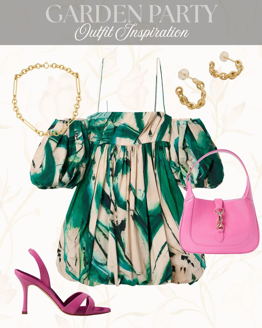 Step into spring in style with this garden party-perfect look! This bold, flowy dress paired with pops of pink and gold accents is equal parts elegant and playful. Whether you’re sipping rosé under the sun or mingling among the blooms, this outfit is your ticket to effortless sophistication. ✨🌸

#GardenPartyStyle #SpringFashion #OutfitInspo #ChicAndFeminine #WhatToWear #SpringWardrobe #StyleGoals #PinkAccessories #FloralVibes #EventStyle #FashionInspo

#LTKspring #LTKstyletip #LTKpartywear