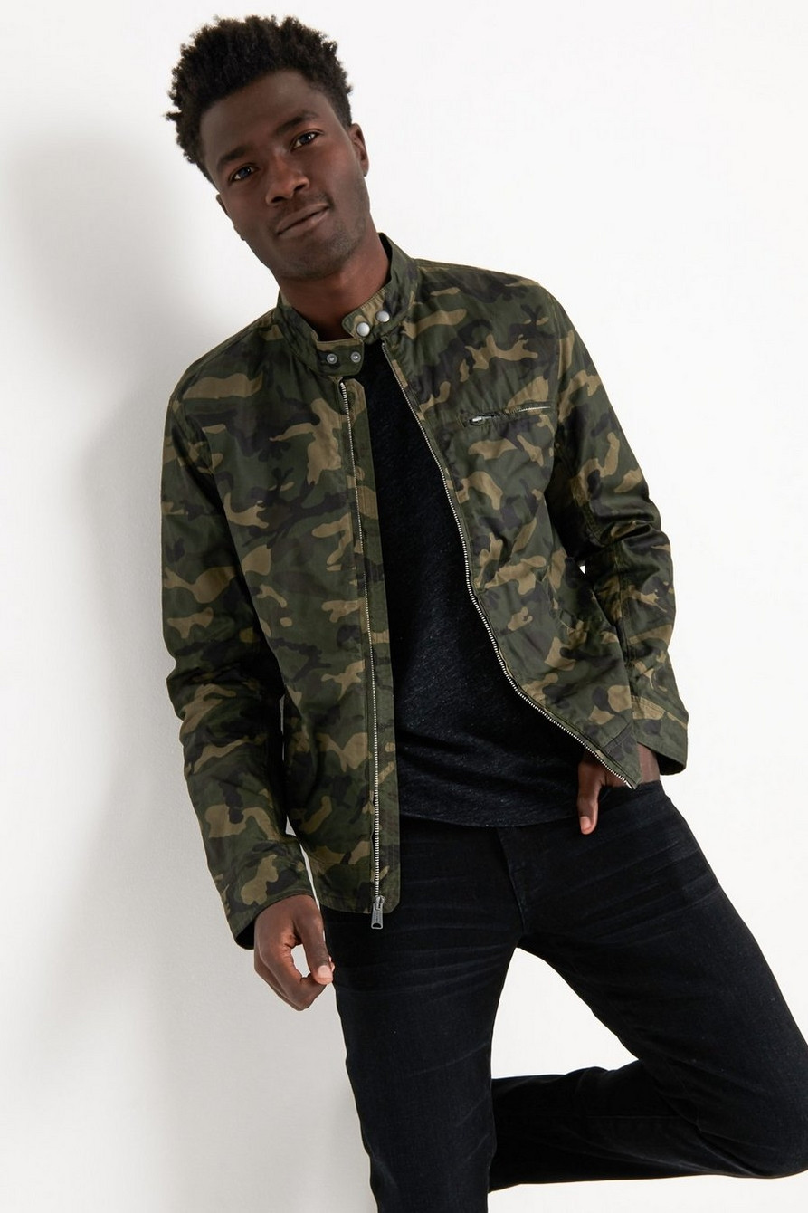 Camo Waxed Bonneville Jacket | Lucky Brand