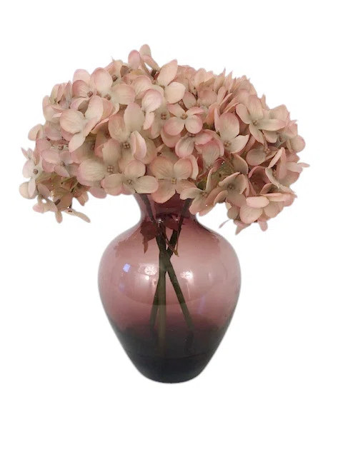 Hydrangeas in Small Victorian Vase | Wayfair North America