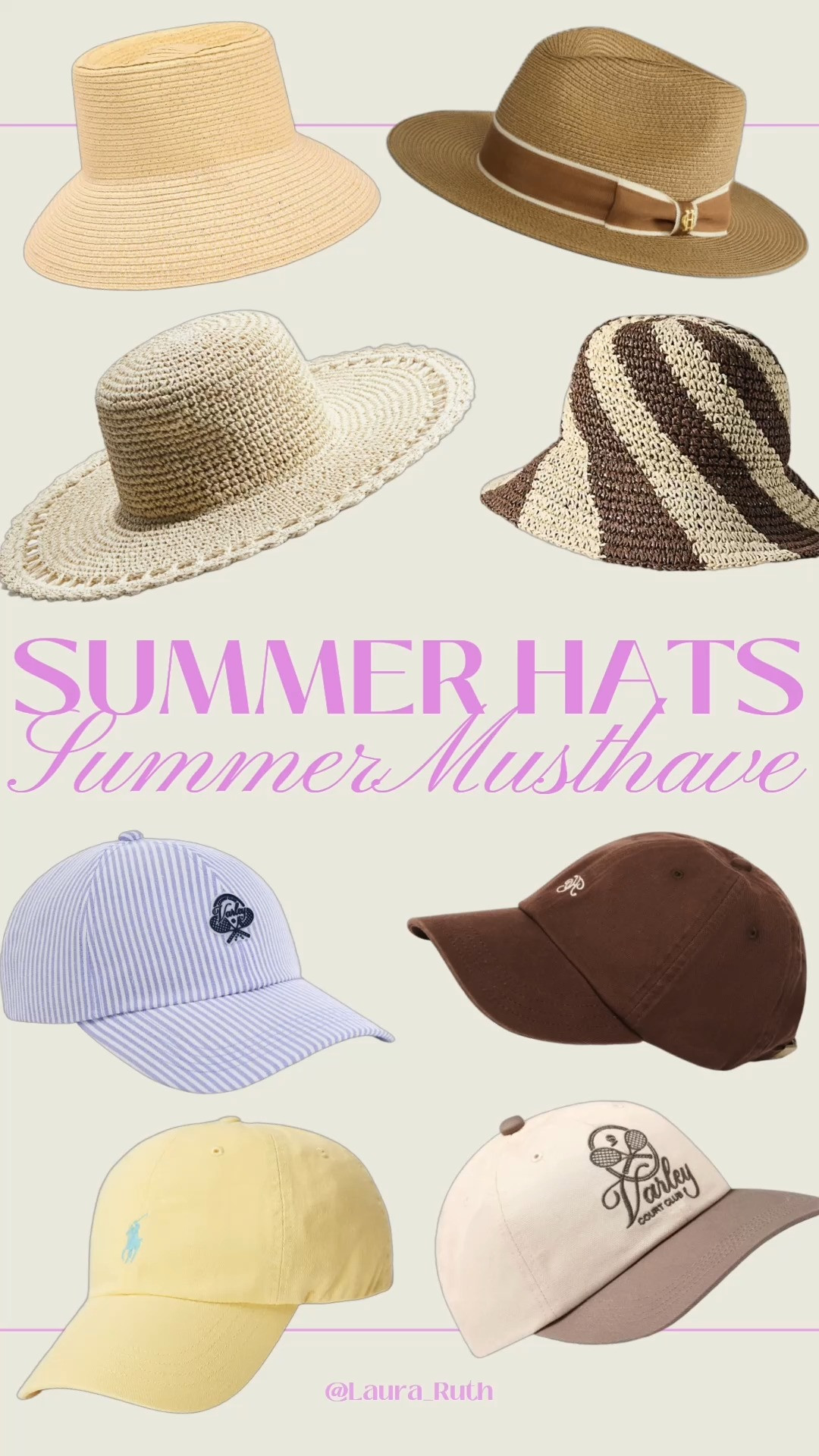👒 Summer Hats You'll Wear on Repeat ☀️ Featuring straw hats, raffia bucket hats, woven sun hats, baseball caps, vacation accessories, beach essentials & elevated everyday staples. The perfect finishing touch for holiday outfits, coastal style, resort wear, tenniscore looks & summer capsule wardrobes 🤍✨

#LTKuk #LTKsummer #LTKtravel