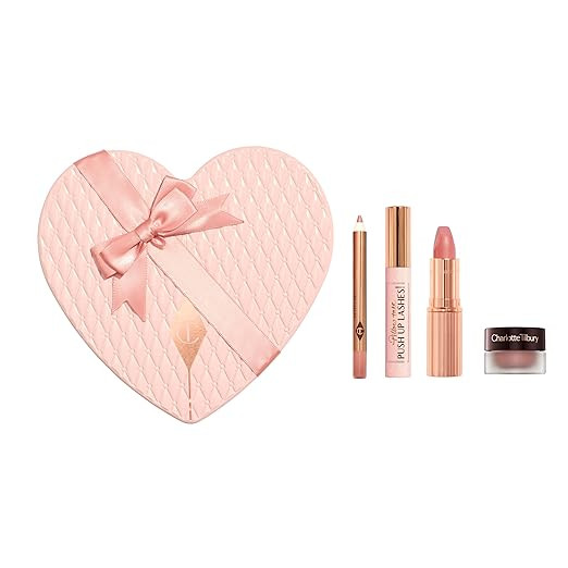 Charlotte Tilbury Pillow Talk Icons On the Go Kit - 4-Piece Makeup Set with Cream Eyeshadow, Mini... | Amazon (US)