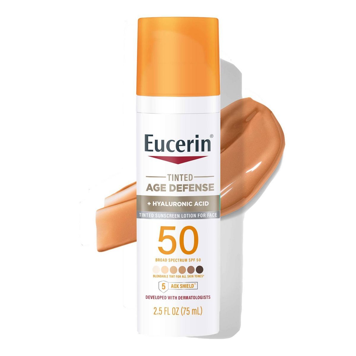 Eucerin Age Defense Face Sunscreen Tinted Lotion - SPF 50 - 2.5 fl oz | Target