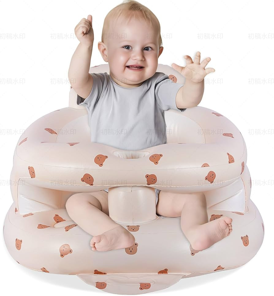 Baby Inflatable Seat with Guardrails for Babies 3-36 Months, Built in Air Pump, Baby Support Seat... | Amazon (US)