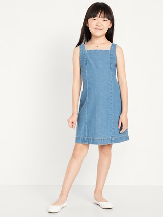 Sleeveless Jean Shift Dress for Girls | Old Navy (US)