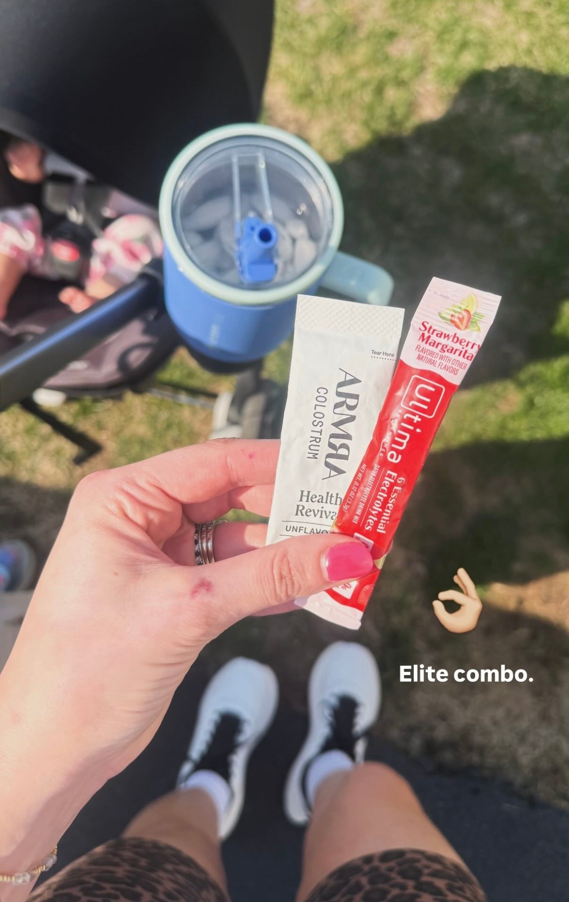 Elite combo for an afternoon walk 👌🏼 armra collagen + ultima electrolyte powders 

#LTKActive #LTKselfcare #LTKmomlife