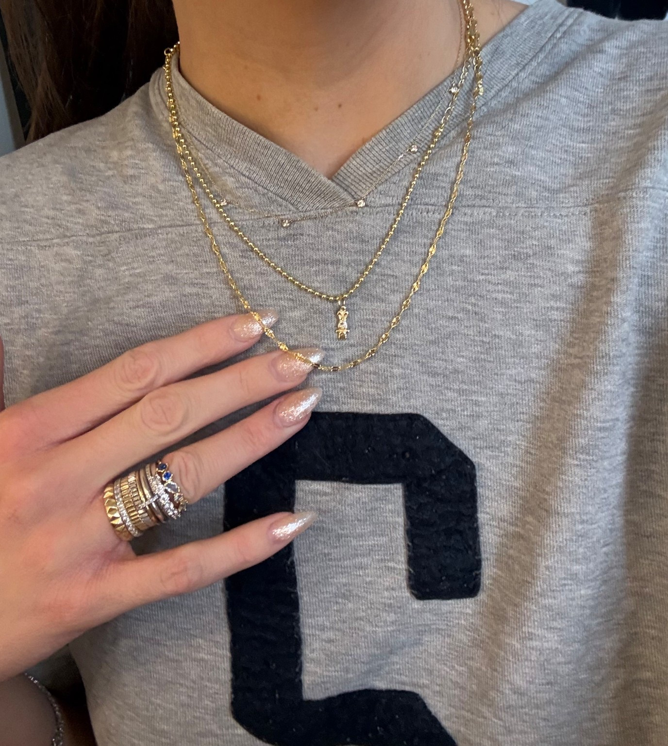 Necklace stack of the day 

#LTKootd #LTKFindsUnder100