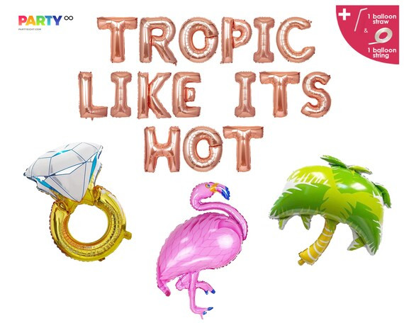 Tropic Like Its Hot Banner  Tropical Bachelorette Party  | Etsy | Etsy (US)
