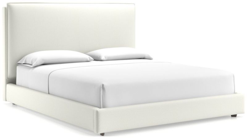 Lotus Upholstered California King Bed with 53.5" Headboard + Reviews | Crate & Barrel | Crate & Barrel