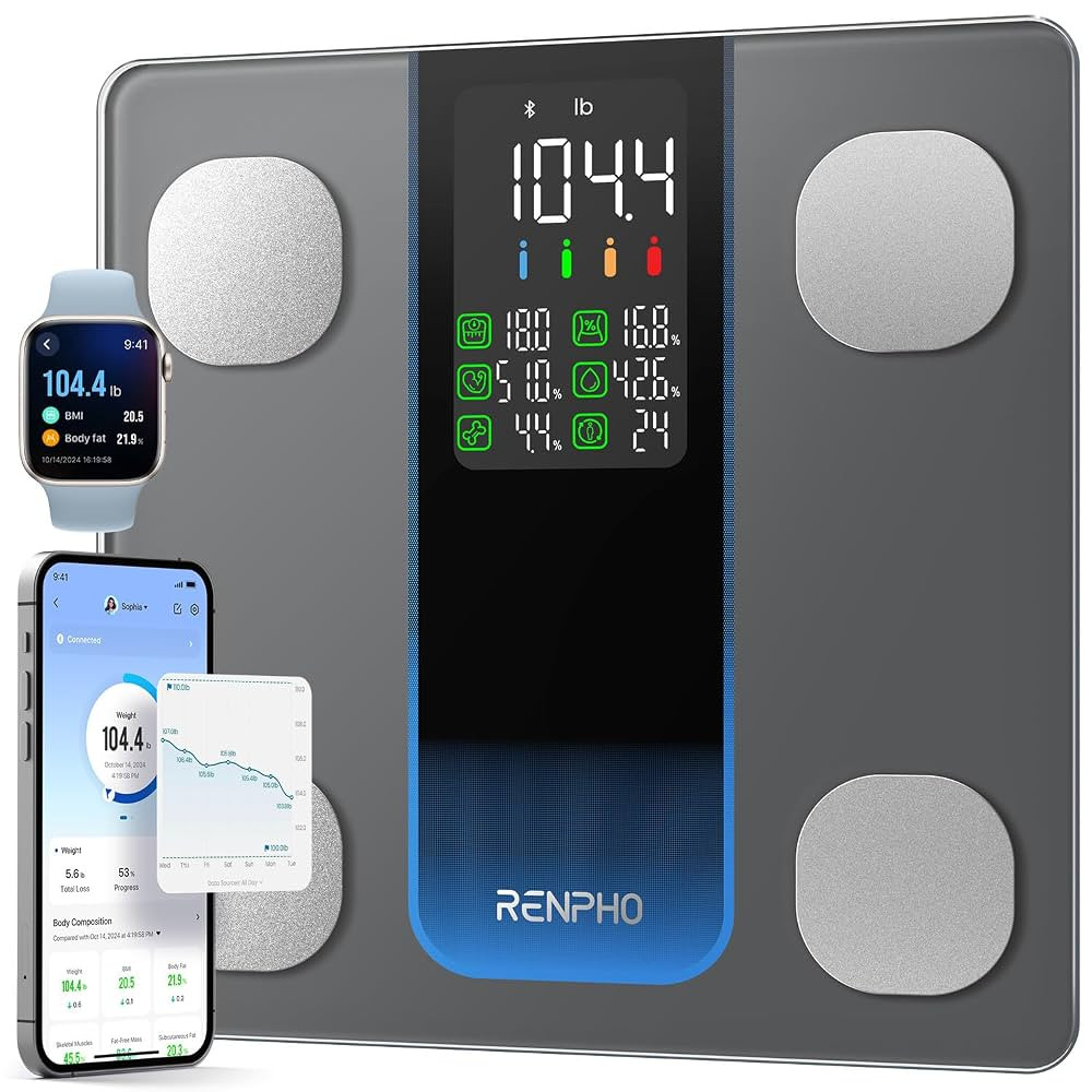 RENPHO Smart Scale for Body Weight, FSA HSA Eligible, Weight Scale with 7-in-1 Large Display for ... | Amazon (US)