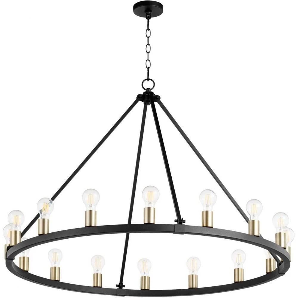 Middle House Drive 16 Light Chandelier in Style 42 inches Wide By 30 inches High-Noir/Aged Brass ... | Walmart (US)