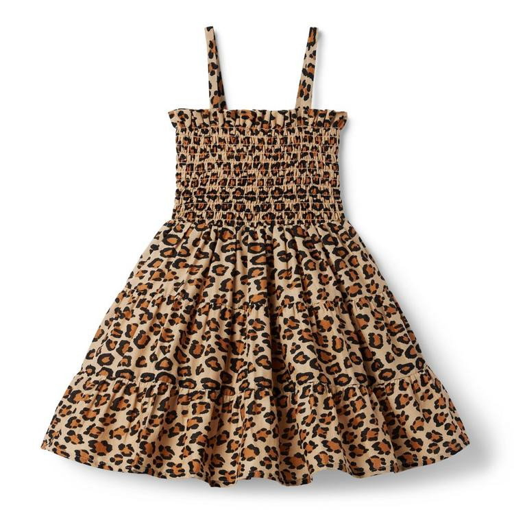 The Hannah Leopard Smocked Sundress | Janie and Jack