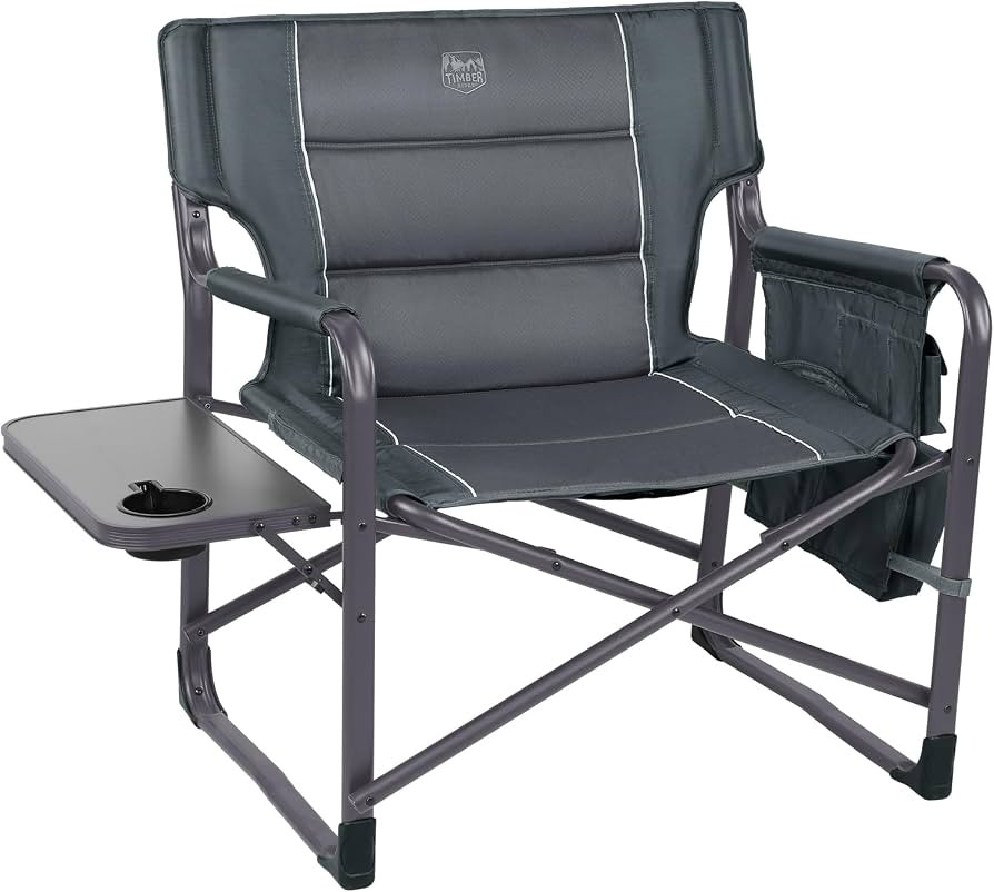 TIMBER RIDGE XXL Upgraded Oversized Directors Chairs with Foldable Side Table, Detachable Side Po... | Amazon (US)