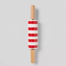 Stoneware Mini Striped Kitchen Rolling Pin - Threshold™ | Target