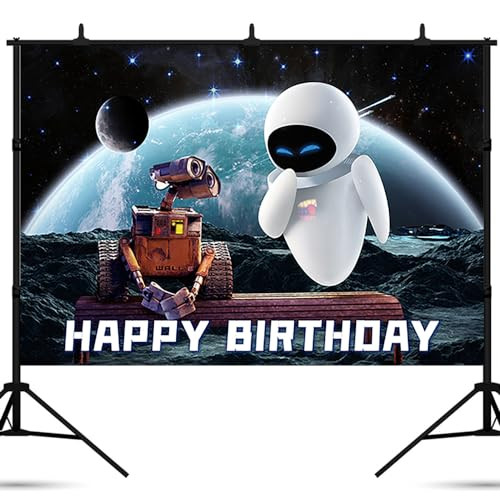 Wall e Birthday Party Backdrop Photo Background Banner Birthday Party Decorations Banner Wall e T... | Amazon (US)