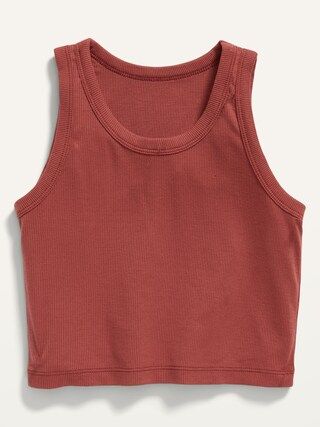 Cropped UltraLite Rib-Knit Performance Tank for Girls | Old Navy (US)