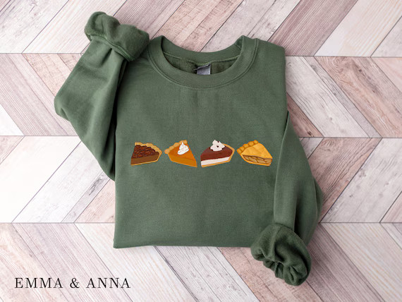 Thanksgiving Sweatshirt for Women Pie Shirt Thanksgiving - Etsy | Etsy (US)