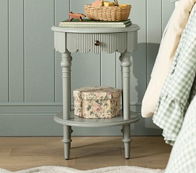 Chris Loves Julia Scallop Side Table (16") | Pottery Barn Kids