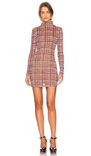 x Lara Worthington Bodycon Mini Dress in Pink Check | Revolve Clothing (Global)