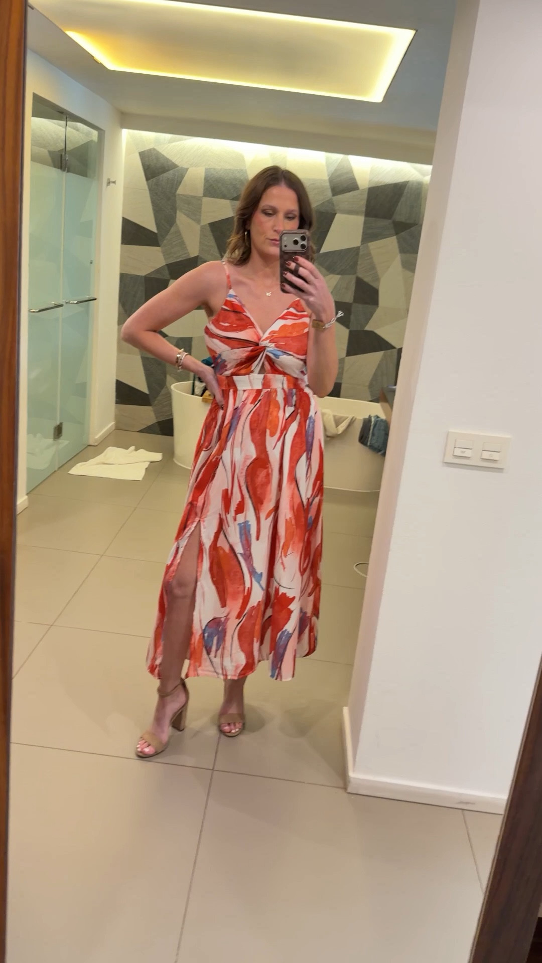Lots of questions about my dress. I wore this for a wedding in Mexico. It’s perfect for a wedding guest. It also comes in a blue and other prints! On the Cupshe website it’s under $35. I’m in a size small. 

#LTKootd #LTKWedding #LTKOver40