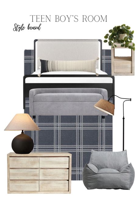 Teen boy’s bedroom decor inspiration 

Upholstered bed, versatile storage, bean bag chair, Big Joe Chair, plaid area rug

#LTKhome #LTKkids #LTKstyletip