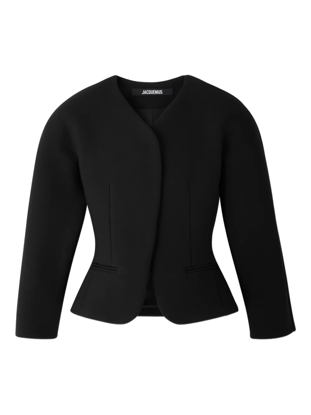 Jacquemus Ovalo Pocket Jacket | Black | FARFETCH | Farfetch Global