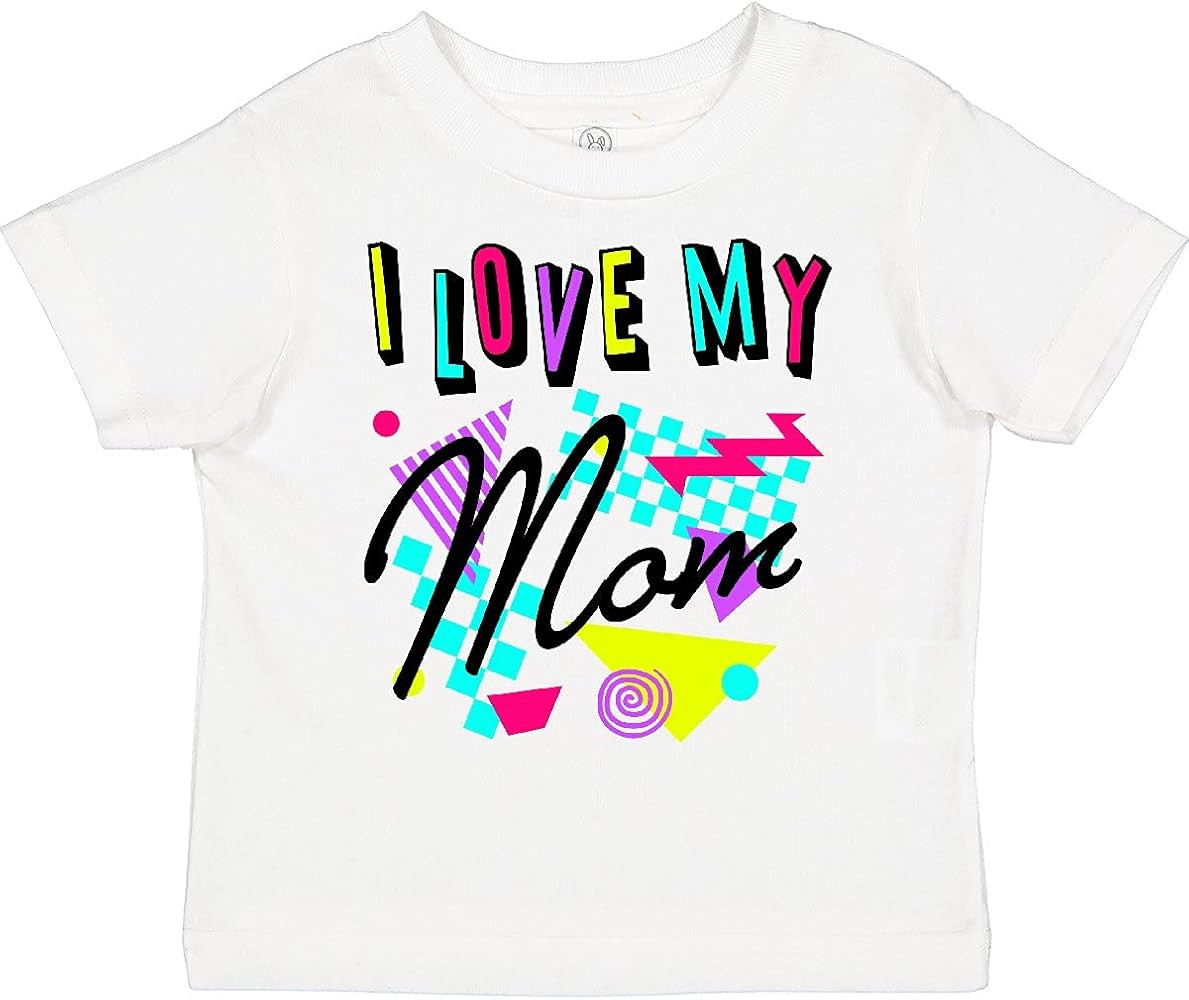 inktastic I Love My Mom- 80s Retro Style Toddler T-Shirt | Amazon (US)