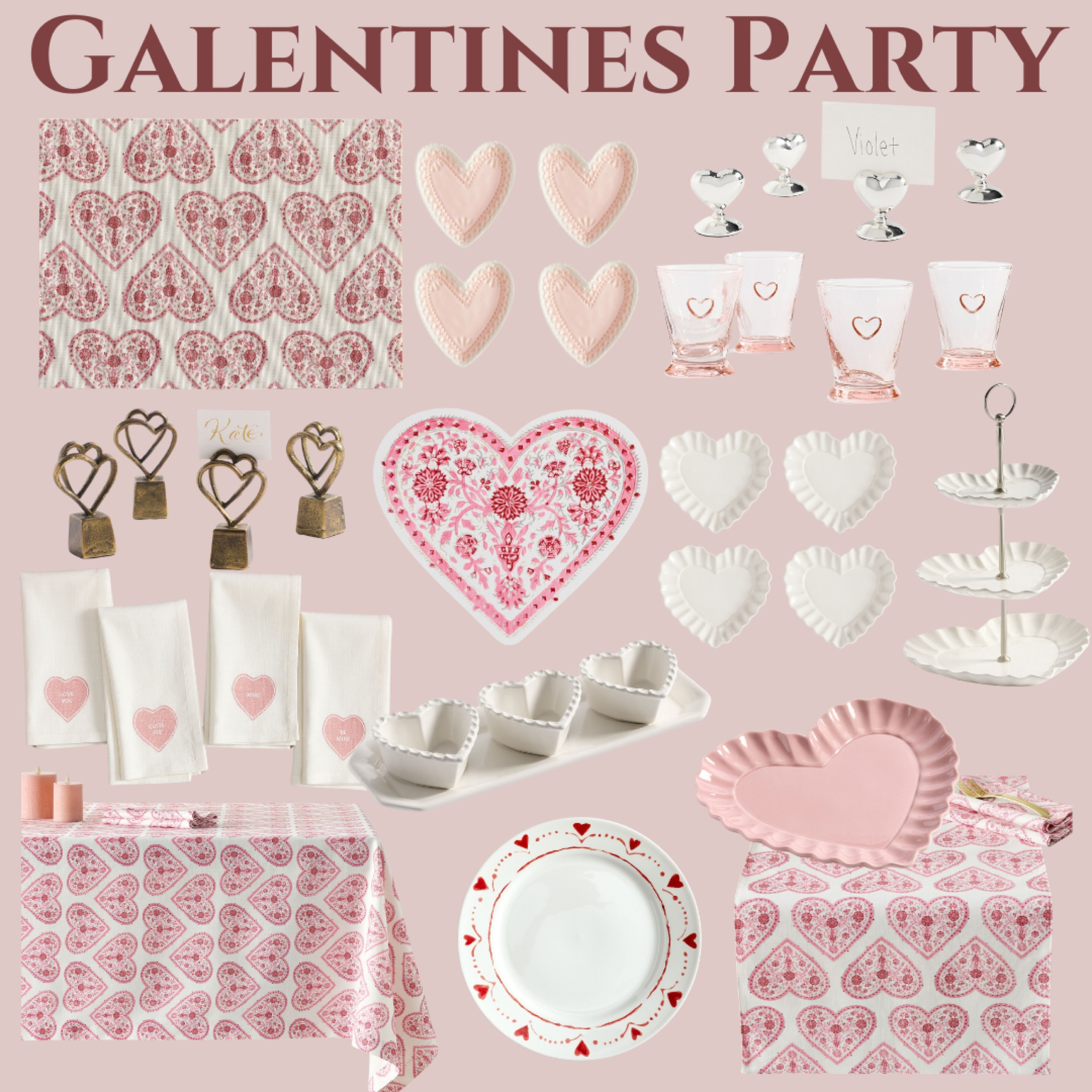 Galentines Party essentials for your dinner with your gal pals! 