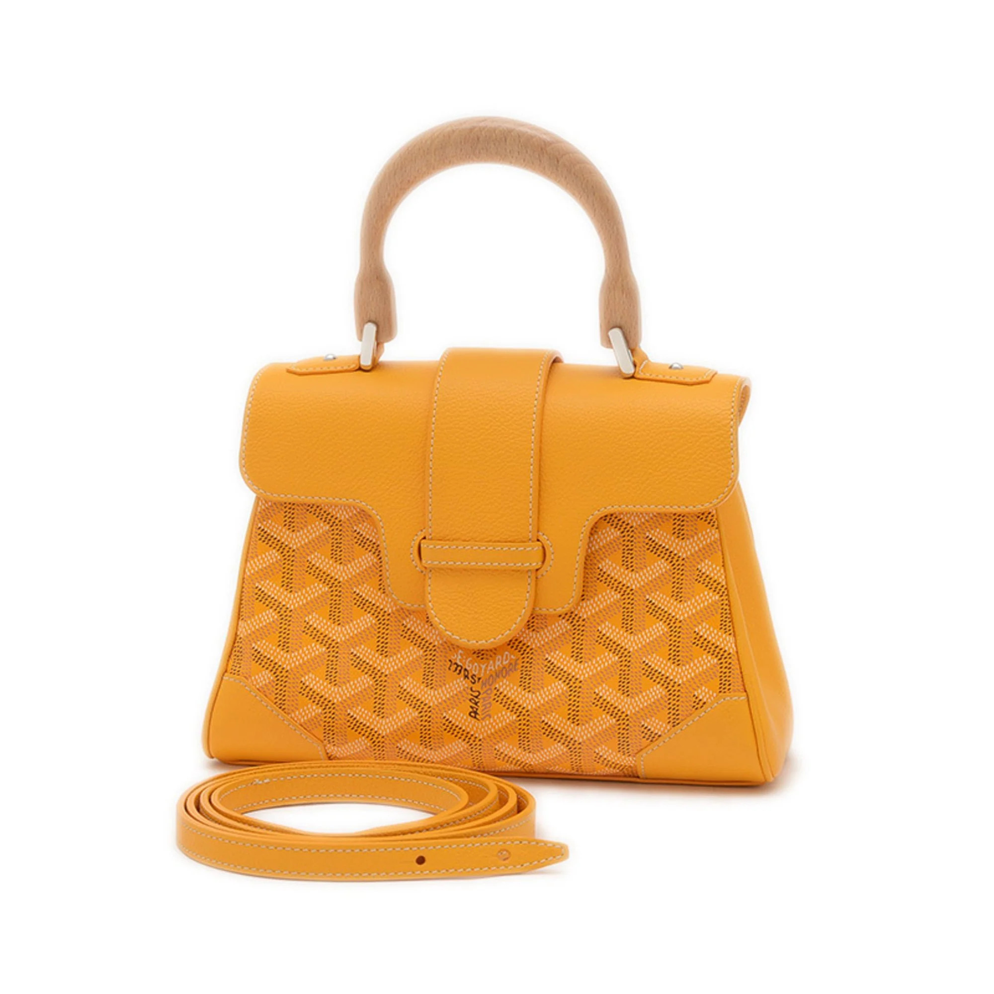 Goyard Canvas Leather Handbag (Pre-Owned) | Shop Simon