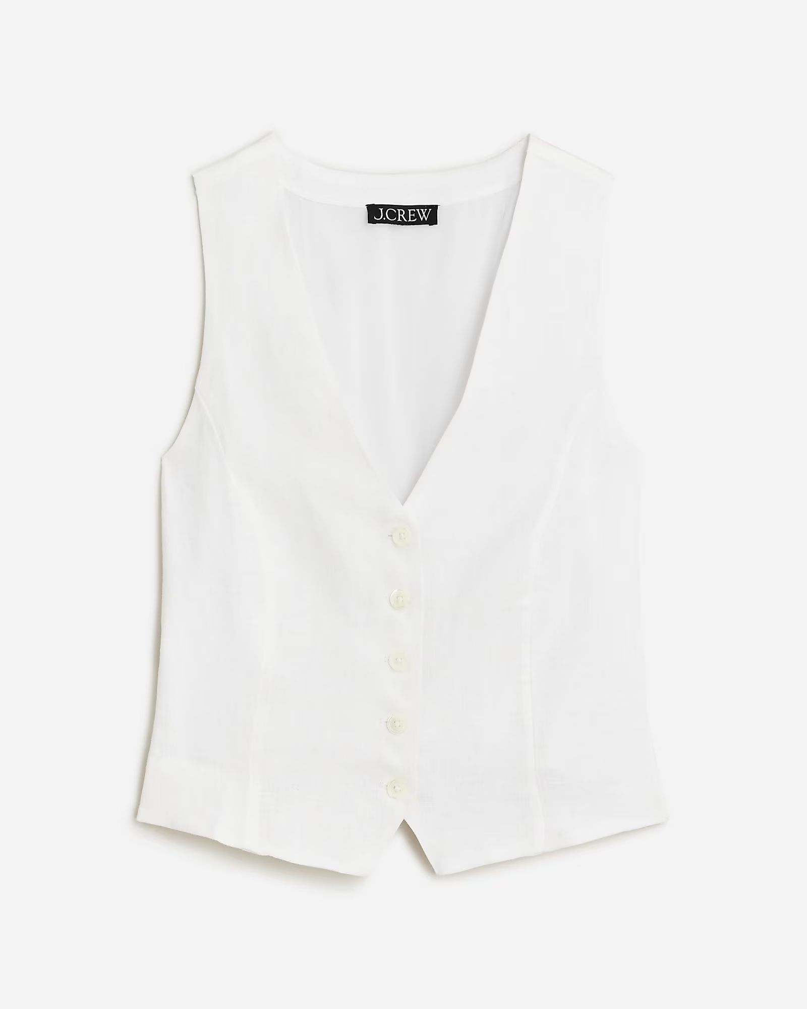 Slim-fit linen vest | J.Crew US