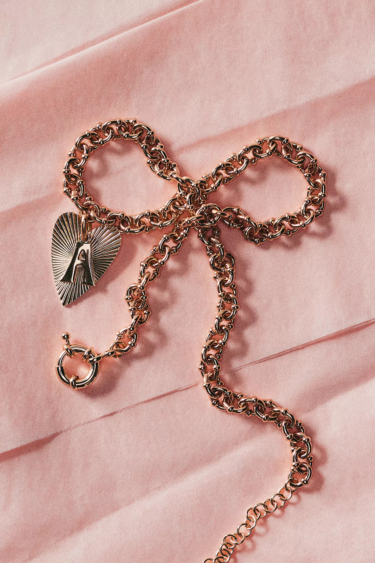 Monogram Heart Pendant Necklace | Anthropologie (US)