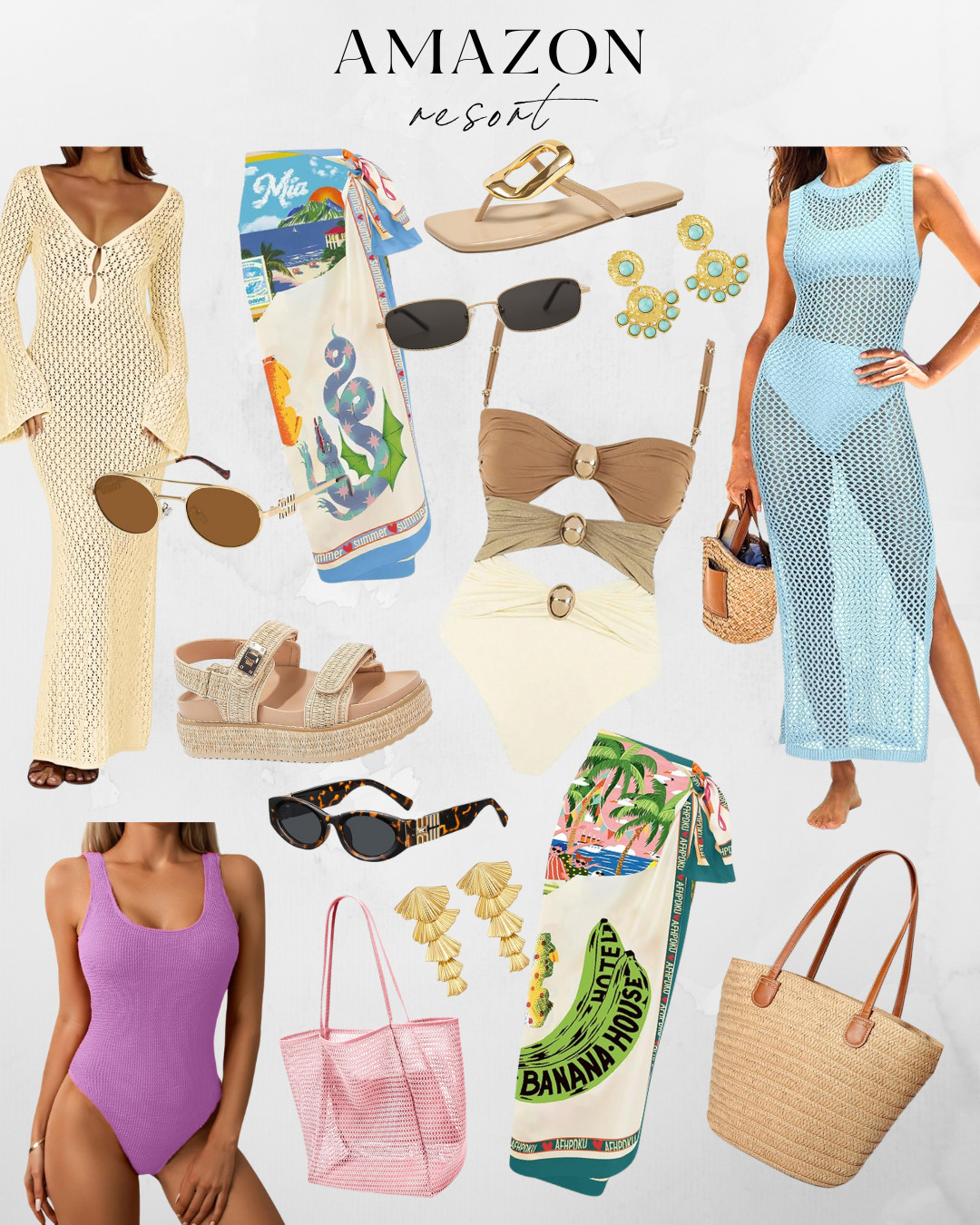 Amazon resort styles perfect for Summer vacations and holidays! #resort #amazon #eurosummer #summeroutfits 

 #LTKSummerEdit #LTKSwim #LTKTravel