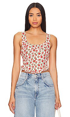 Free People Melanie Tank in Ivory Combo from Revolve.com | Revolve Clothing (Global)