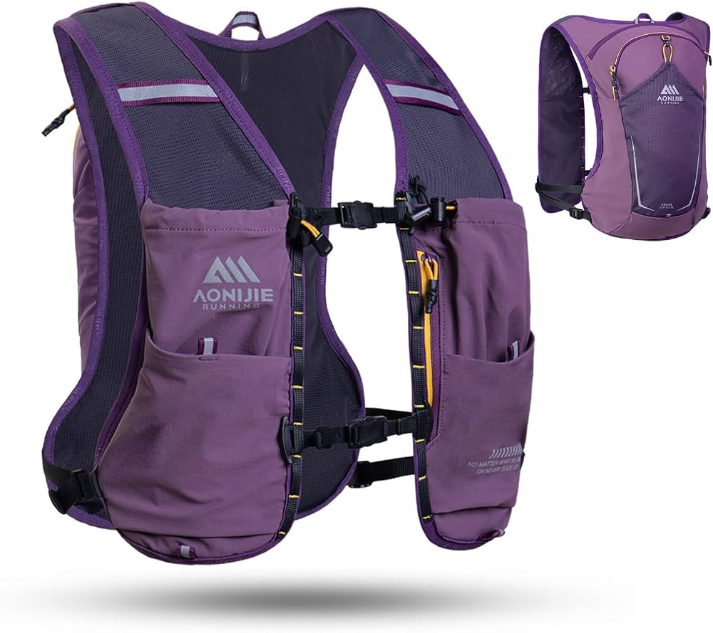 AONIJIE Running Hydration Vest for Men & Women, 8L Hydration Backpack, Multiple Pocket Designs fo... | Amazon (US)
