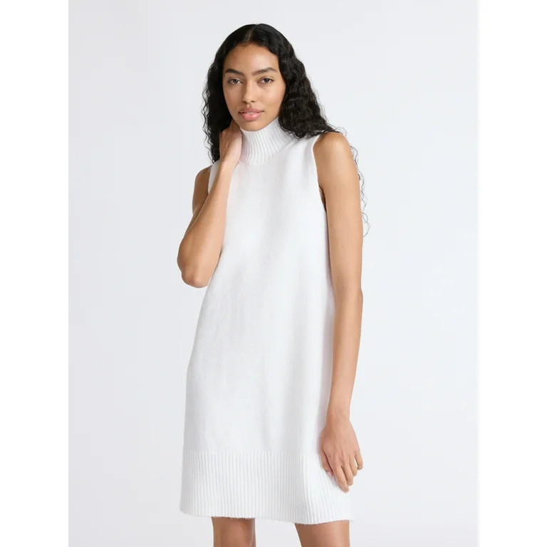 Free Assembly Women's and Women's Plus Sleeveless Sweater Mini Dress, Sizes XS-4X | Walmart (US)