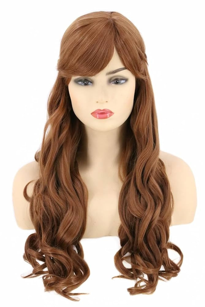 Topcosplay Women Wigs Long Brown Halloween Costume Party Wigs Outfit | Amazon (US)