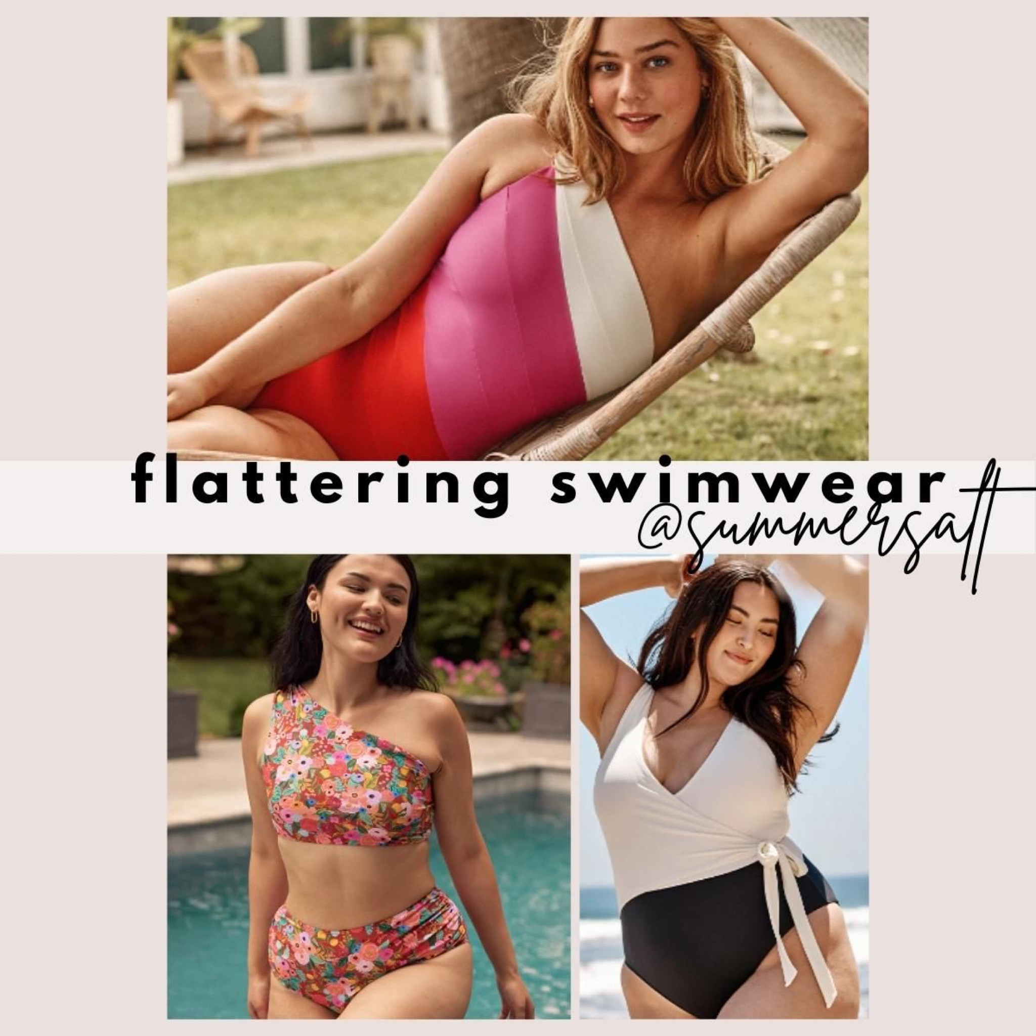 Summersalt has the most flattering swimwear and coverups for every body type. I love this brand so so much and highly recommend.

Midsize swim, one pieces, bikinis, summer, mom swimwear, beach, beachwear, pool day, plus size swim, one shoulder swim, black and white swim, floral print, color block, flip flops, boating, maternity swim

#LTKstyletip #LTKSeasonal #LTKswim
