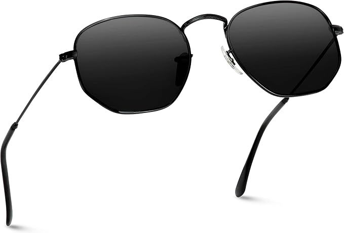 WearMe Pro - Geometric Round Gold Frame Retro Sunglasses | Amazon (US)