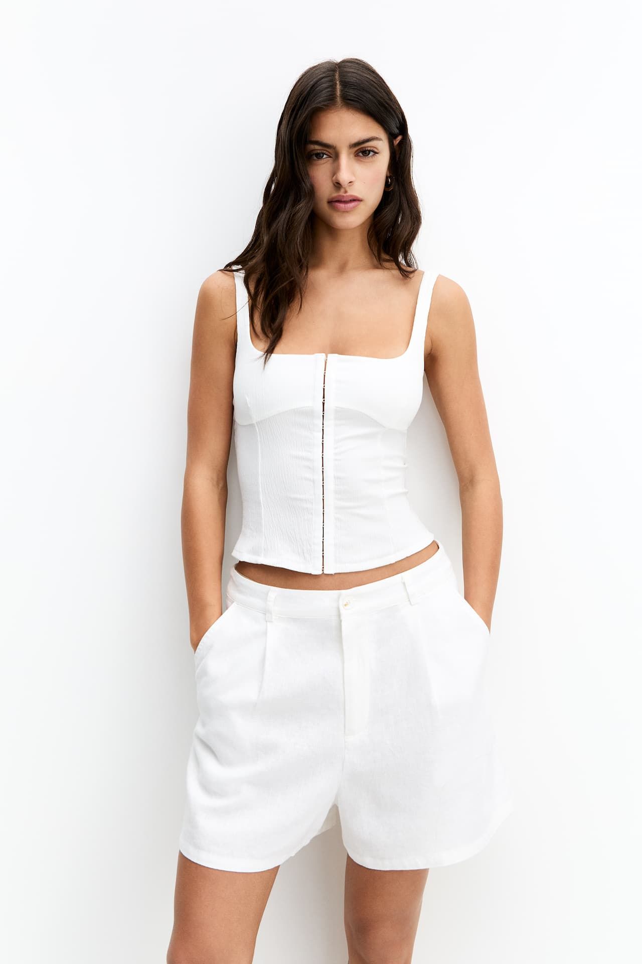 Strappy corset top | PULL and BEAR UK