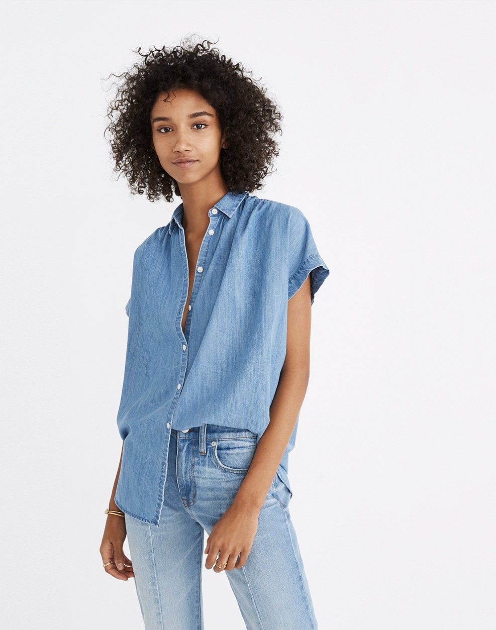 Central Shirt in Roberta Indigo | Madewell