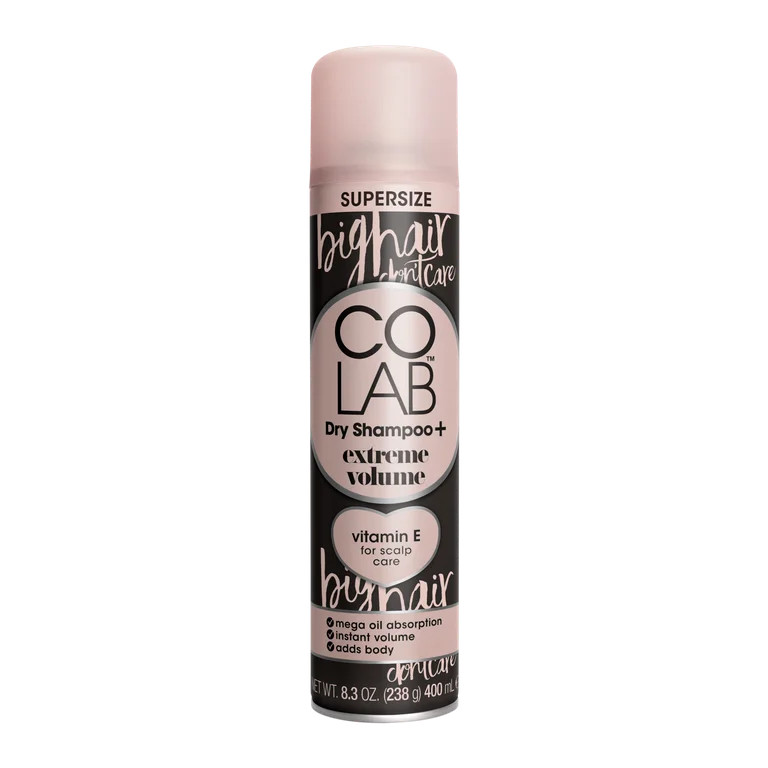 COLAB Dry Shampoo Extreme Volume Supersize - Bergamot and Rose Scented - 8.3oz - Walmart.com | Walmart (US)