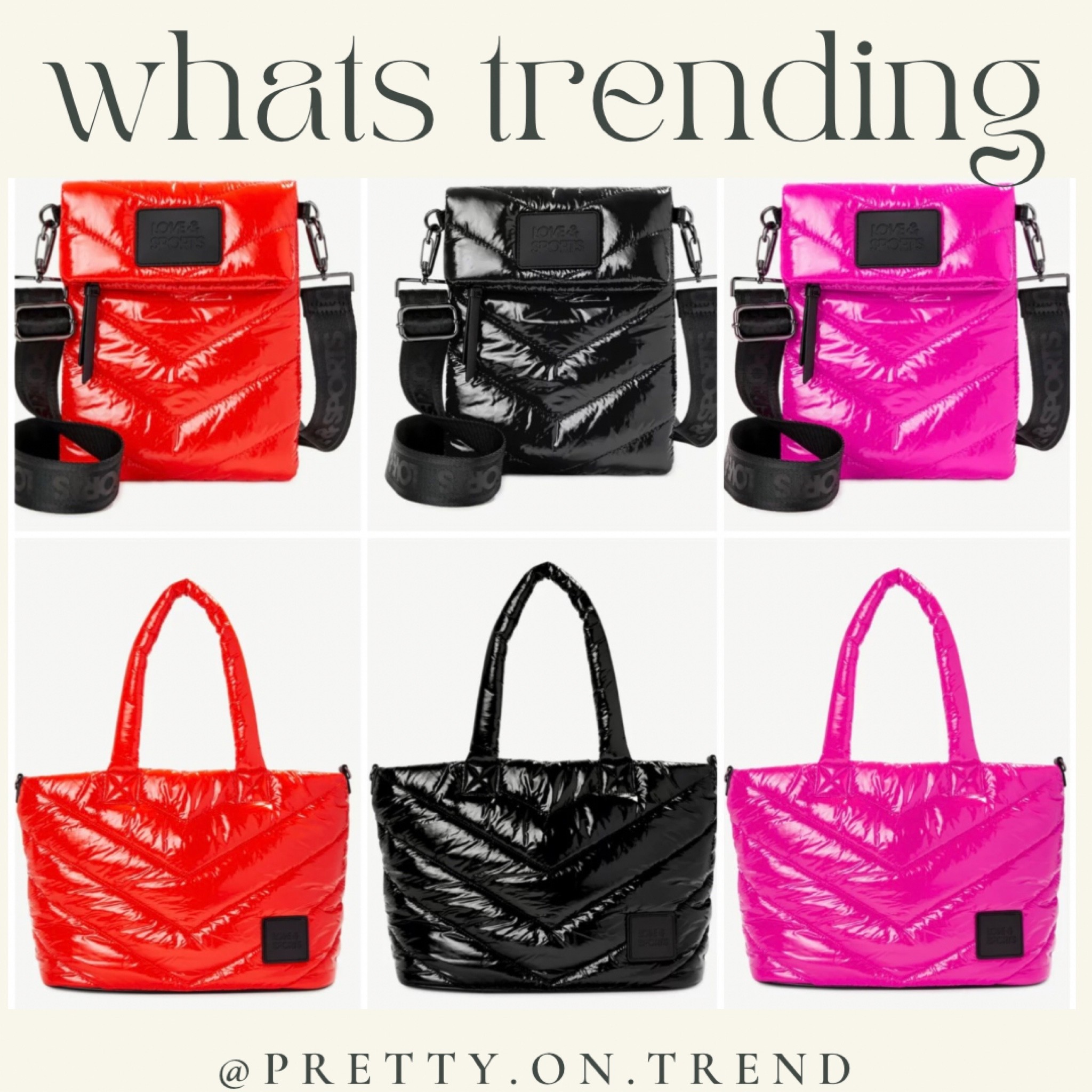 Puffer totes and crosshairs bags 

#LTKstyletip #LTKitbag #LTKSeasonal